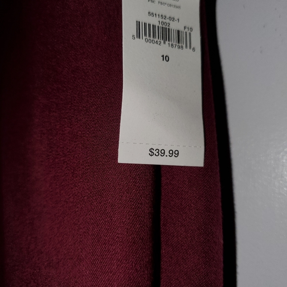 Old Navy Pixie pants, ankle length. Very rich looking Burgundy. Size 10. - Picture 2 of 3